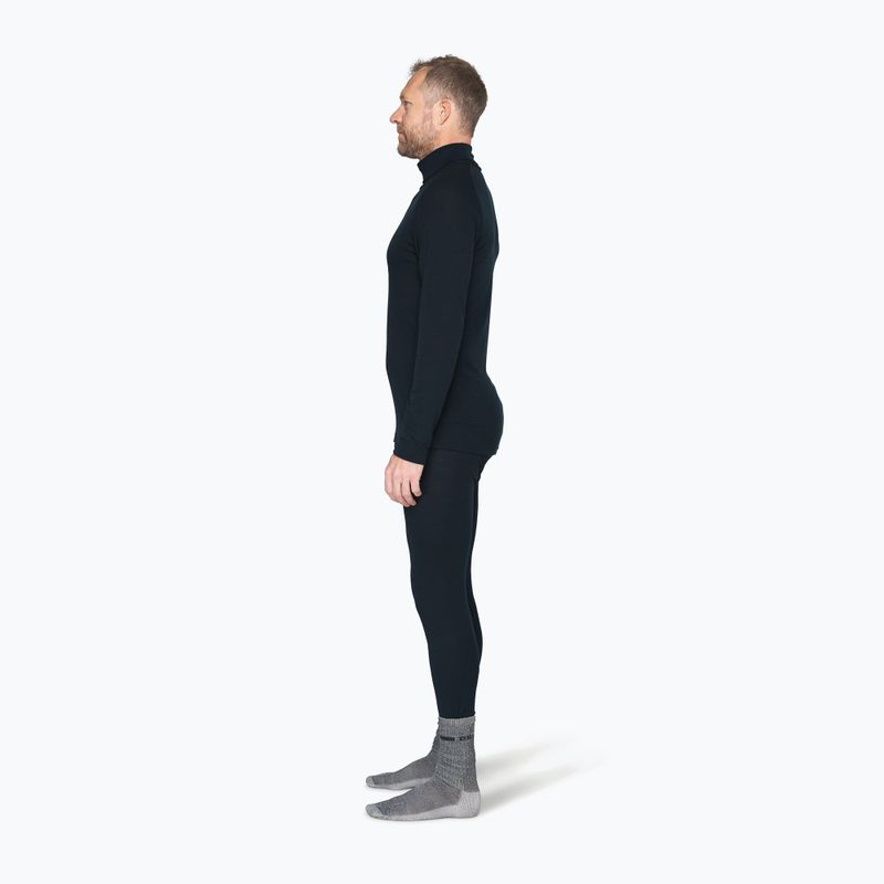 Bluză termoactivă pentru bărbați Devold Adventure Merino 190 High Neck ink 4