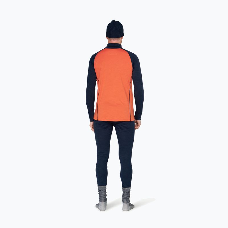Bluză termoactivă pentru bărbați Devold Duo Active Merino 205 Zip Neck brick 3