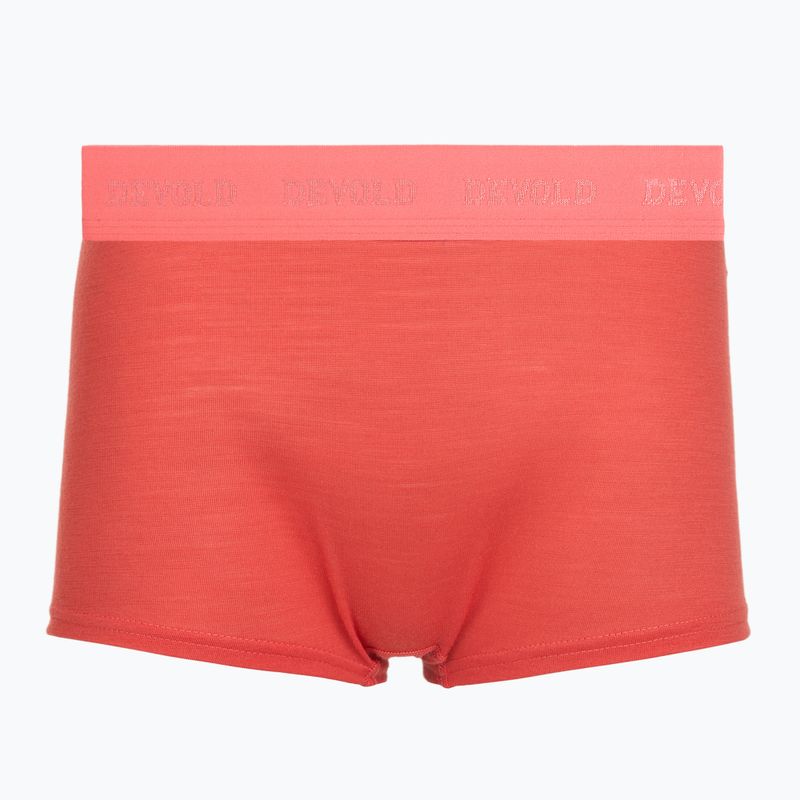 Boxeri termoactivi pentru femei Devold Breeze Merino 150 Hipser 2 pack black/coral 2
