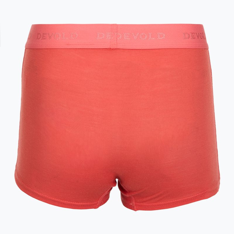 Boxeri termoactivi pentru femei Devold Breeze Merino 150 Hipser 2 pack black/coral 4