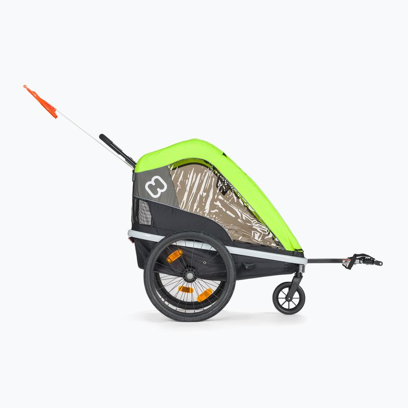 Hamax Avenida One remorcă pentru biciclete negru-verde 400020_HAM 2