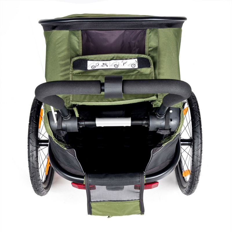 Hamax Outback One remorcă pentru biciclete negru-verde 400063_HAM 4