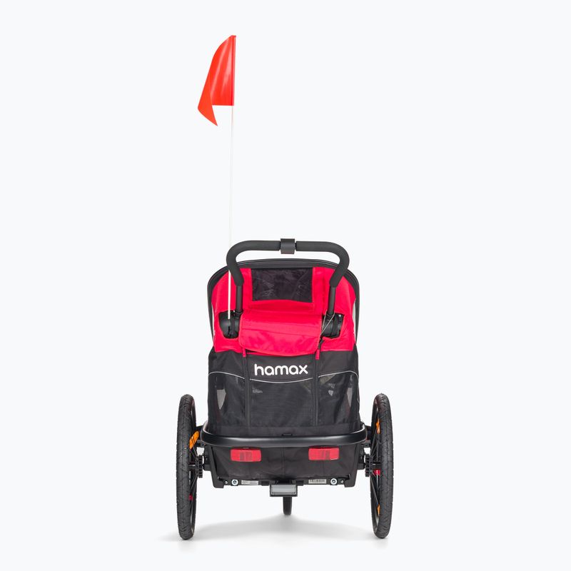 Hamax Outback Remorcă pentru biciclete cu un scaun negru/roșu 400065_HAM 3