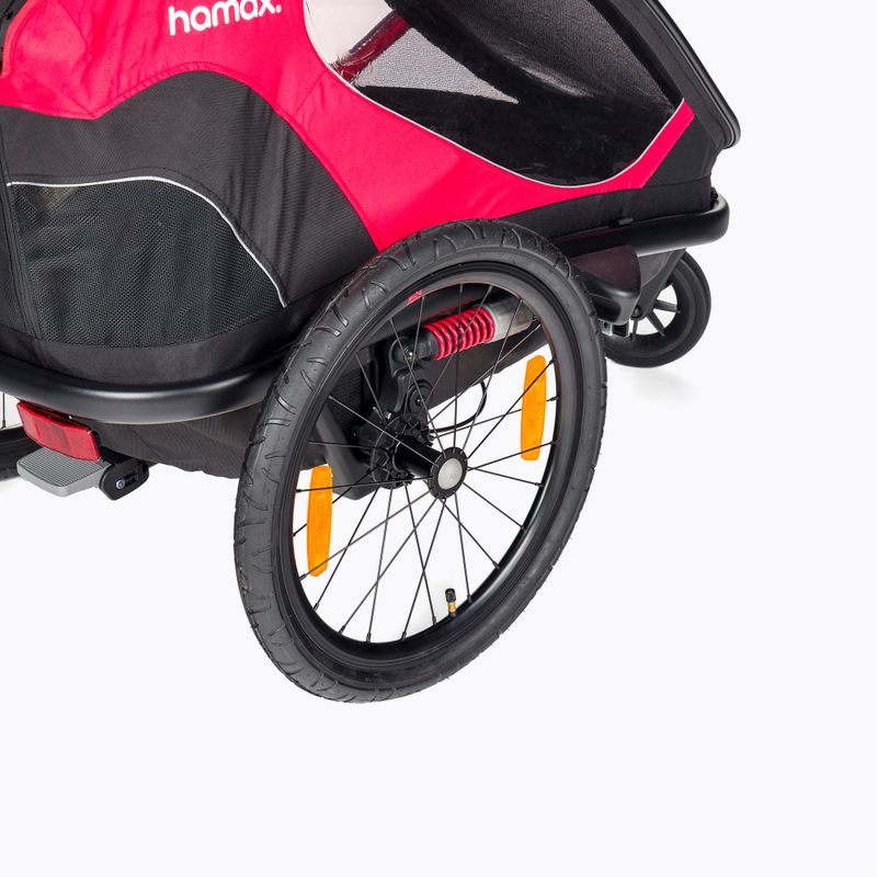Hamax Outback Remorcă pentru biciclete cu un scaun negru/roșu 400065_HAM 6