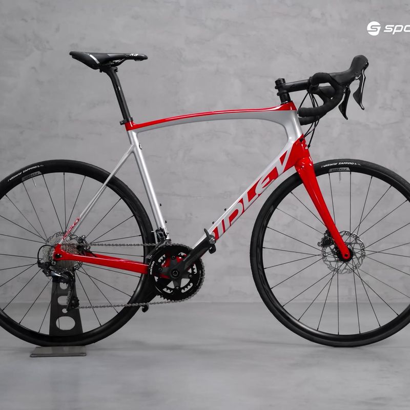 Ridley Fenix SL Disc Ultegra FSD08Cs argintiu/roșu SBIFSDRID545 bicicletă de șosea 15