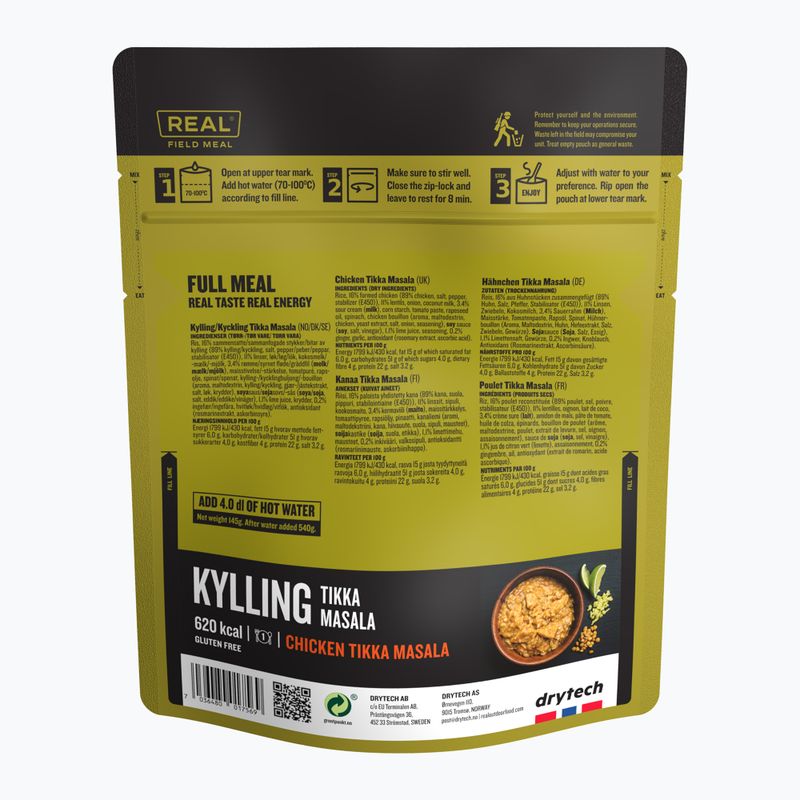 Alimente liofilizate Real Turmat Chicken Tikka Masala 145 g 2