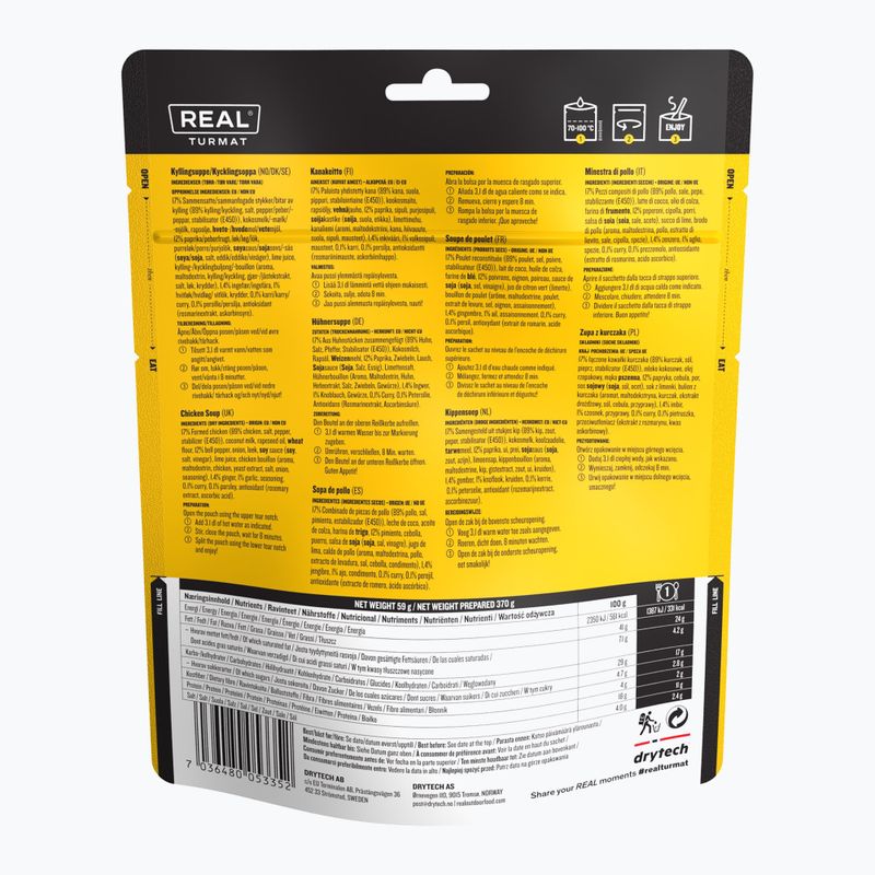 Alimente liofilizate Real Turmat Chicken Soup 59 g 2