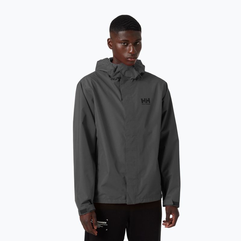 Jachetă de ploaie Helly Hansen Seven J ebony pentru bărbați 62047_980
