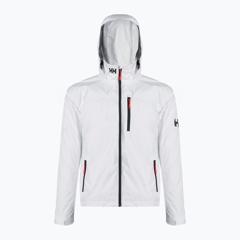 Bărbați Helly Hansen Crew cu glugă cu glugă jacheta de navigație alb 33875_001 2