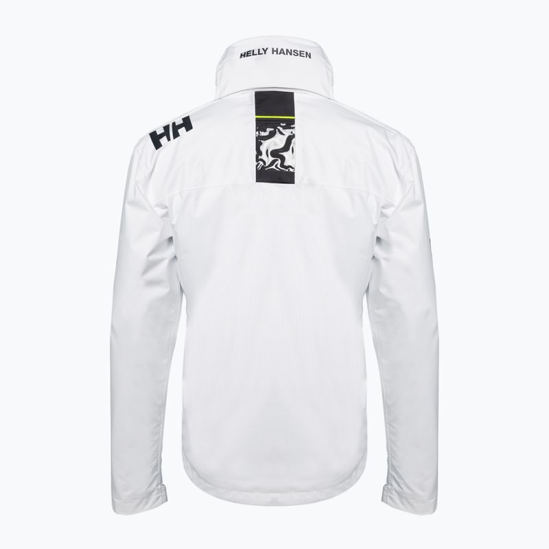 Bărbați Helly Hansen Crew cu glugă cu glugă jacheta de navigație alb 33875_001 3
