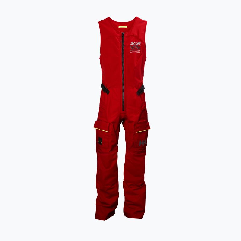 Costum de navigație pentru femei Helly Hansen Aegir Race Salopette alert red