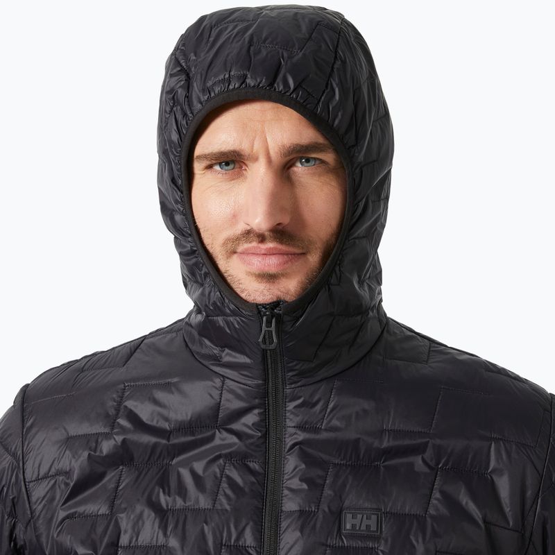Geacă hibridă pentru bărbați Helly Hansen Lifaloft Hooded Insulator black matte 3