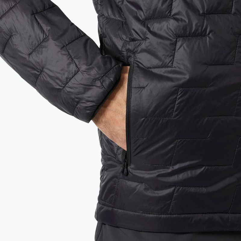 Geacă hibridă pentru bărbați Helly Hansen Lifaloft Hooded Insulator black matte 4