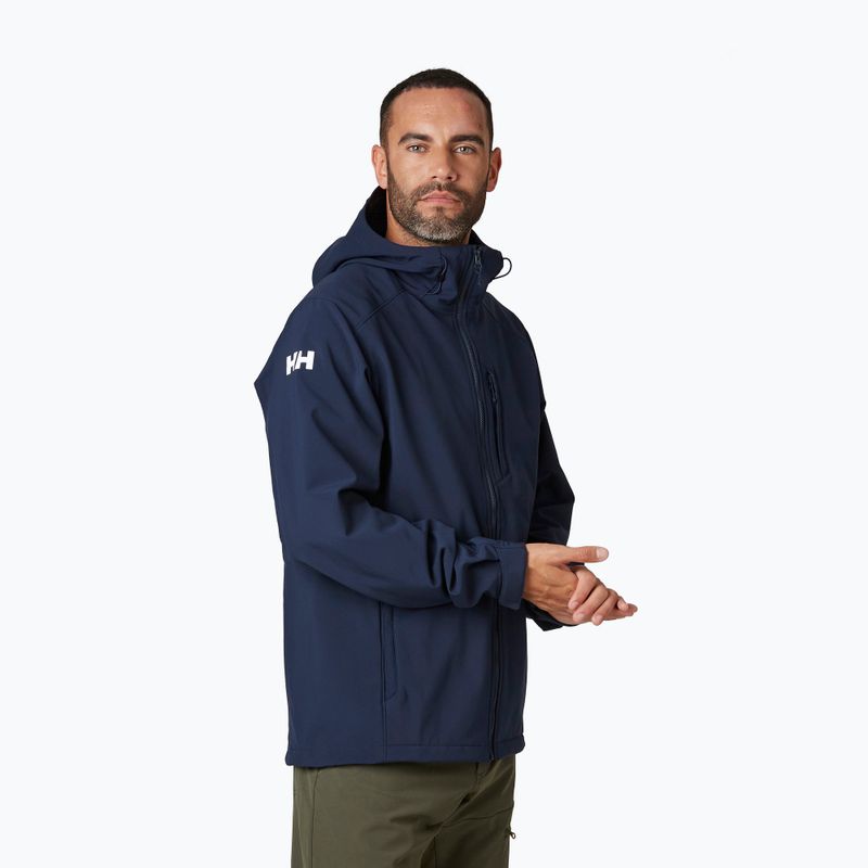 Helly Hansen bărbați Paramount cu glugă jachetă softshell cu glugă albastru marin 62987_990