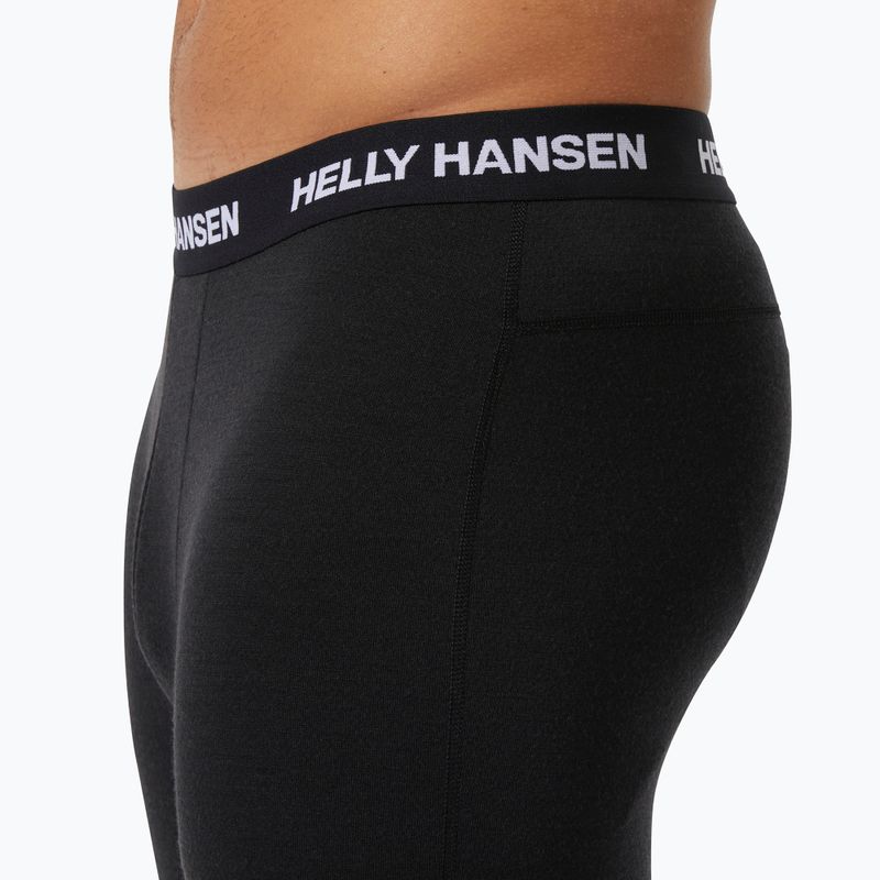 Colanți termoactivi pentru bărbați Helly Hansen Lifa Merino Midweight 3/4 black 3