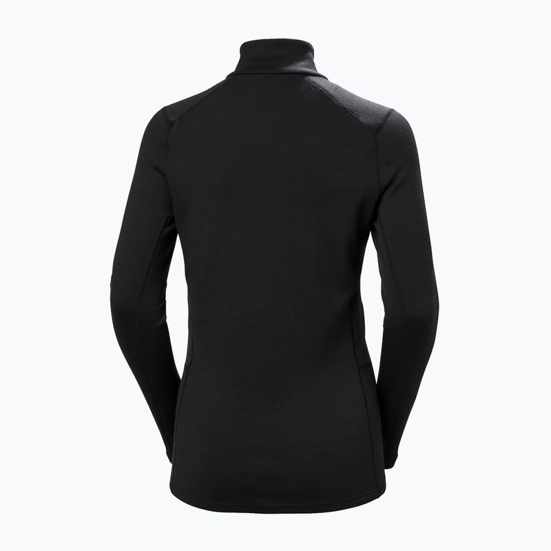 Bluză termoactivă pentru femei Helly Hansen Lifa Merino Midweight 1/2 Zip black 6