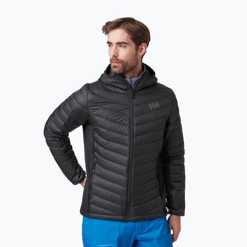 Helly Hansen bărbați Verglas Hooded Hooded Down Hybrid Ins 990 jachetă negru 63007