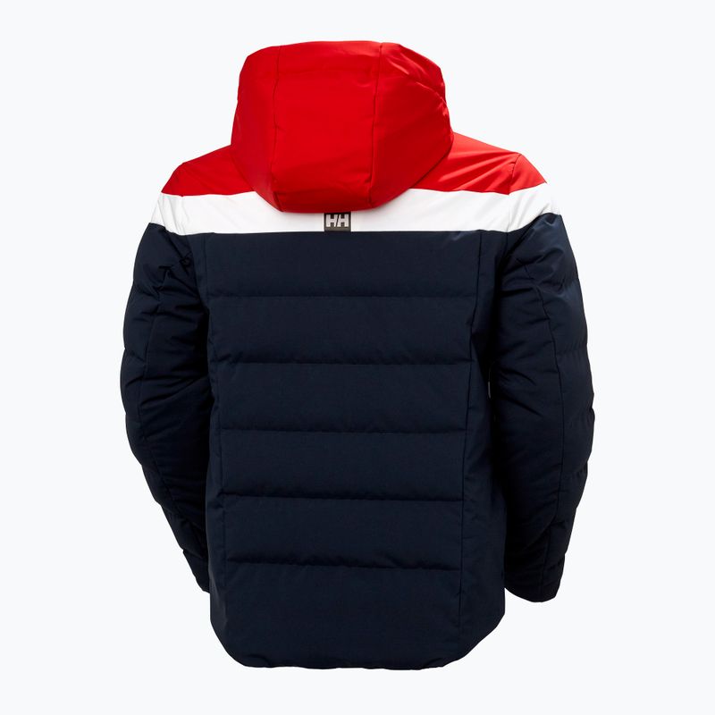 Jacheta de schi pentru bărbați Helly Hansen Bossanova Puffy albastru marin și roșu 65781_597 8