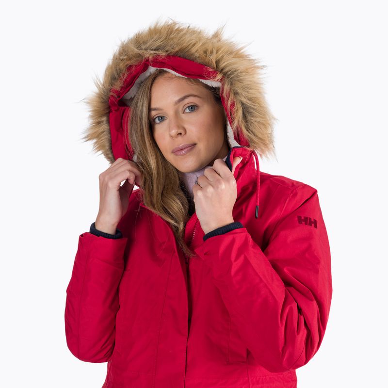 Geacă cu puf pentru femei Helly Hansen Mayen Parka roșie 53303_162 4