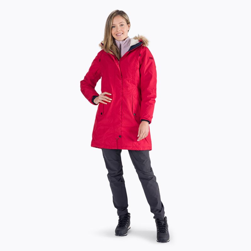 Geacă cu puf pentru femei Helly Hansen Mayen Parka roșie 53303_162 8