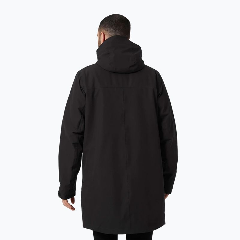 Palton de iarnă pentru bărbați Helly Hansen Mono Material Insulated Rain Coat negru 53644_990 2