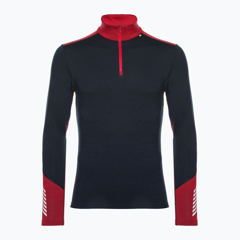 Bărbați Helly Hansen Lifa Lifa Merino Midweight 1/2 Zip pulover termic navy