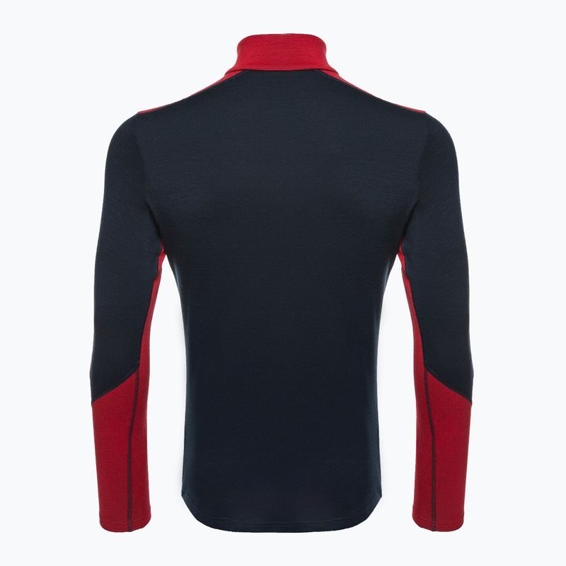 Bărbați Helly Hansen Lifa Lifa Merino Midweight 1/2 Zip pulover termic navy 2