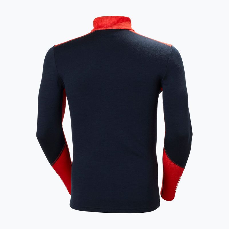 Bărbați Helly Hansen Lifa Lifa Merino Midweight 1/2 Zip pulover termic navy 6