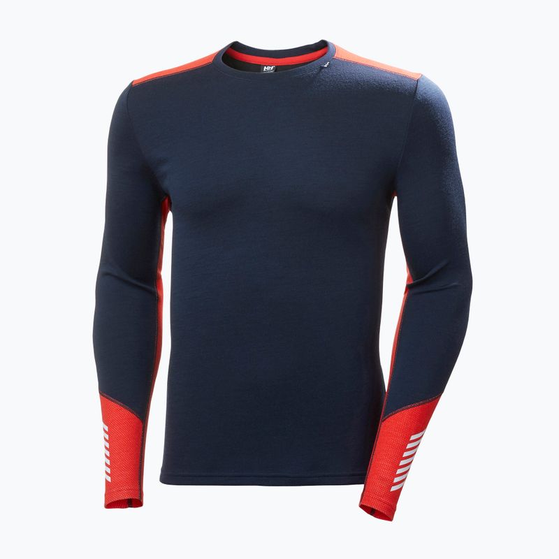 Bluză termică pentru bărbați Helly Hansen Lifa Merino Midweight Crew navy/598 5