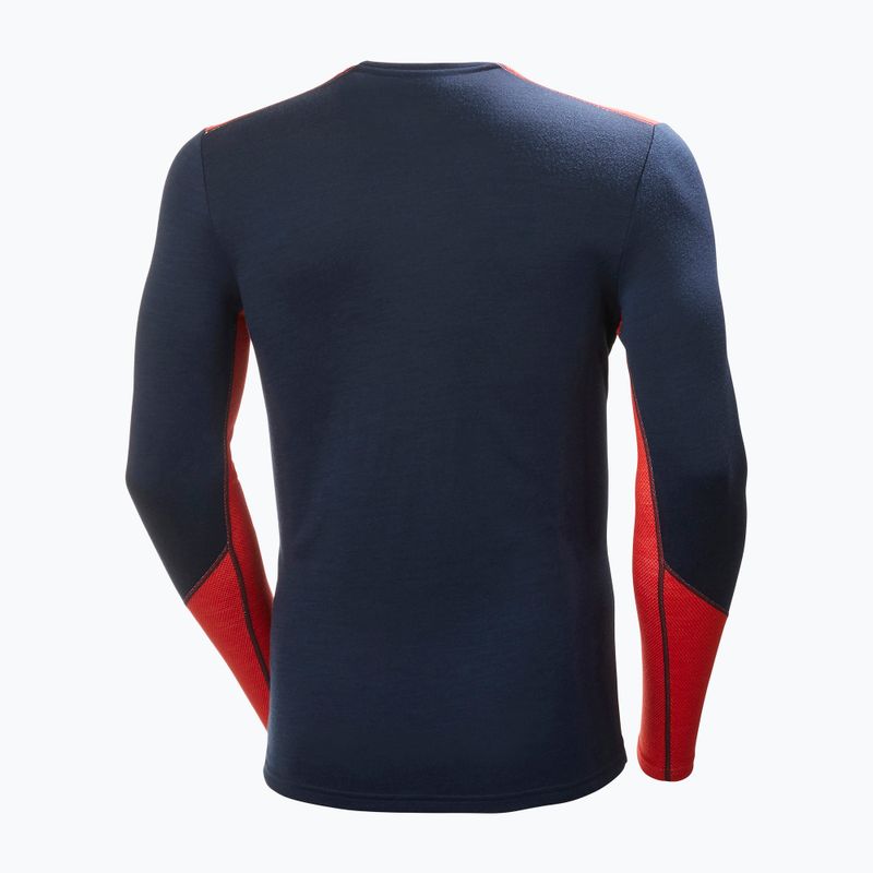 Bluză termică pentru bărbați Helly Hansen Lifa Merino Midweight Crew navy/598 6