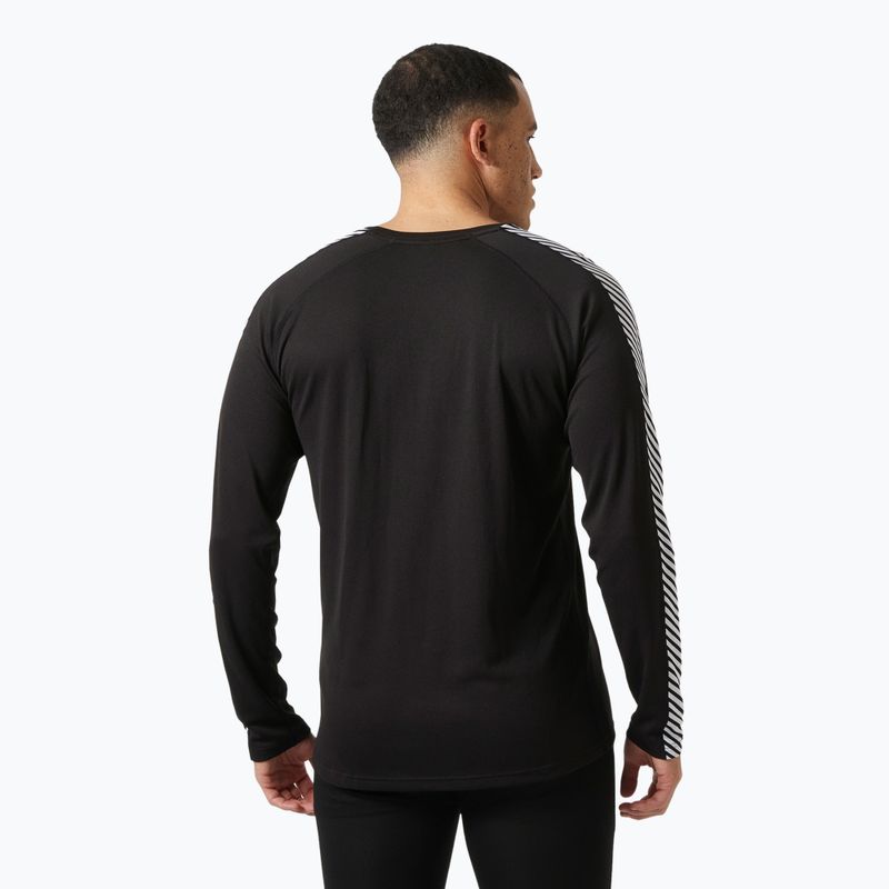 Longsleeve termoactiv pentru bărbați Helly Hansen Lifa Active Stripe Crew black 2