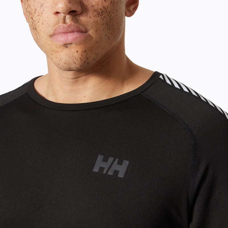 Longsleeve termoactiv pentru bărbați Helly Hansen Lifa Active Stripe Crew black 3