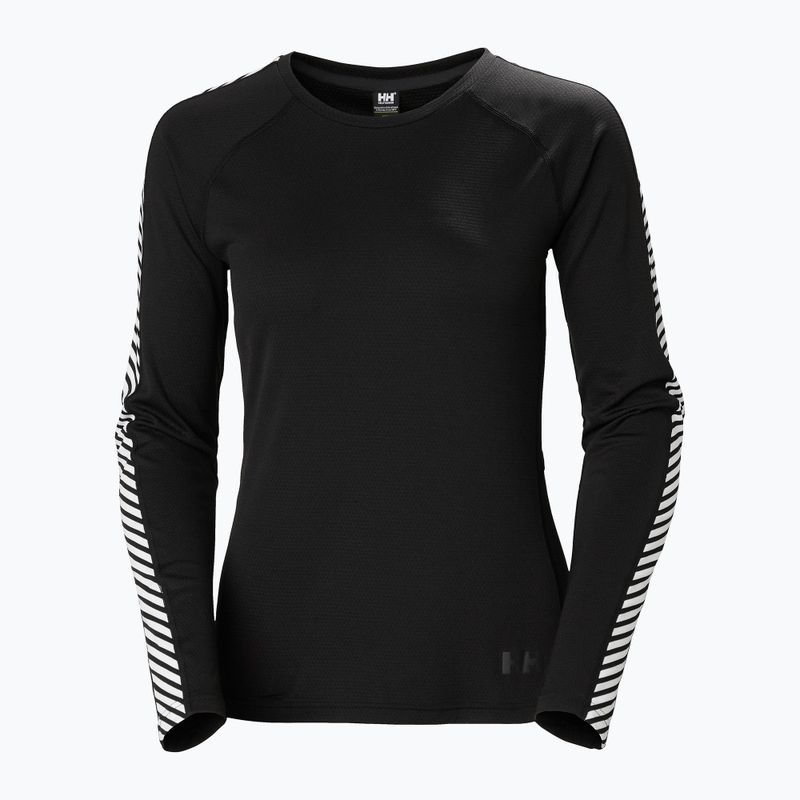 Longsleeve termic pentru femei Helly Hansen Lifa Active Stripe Crew black