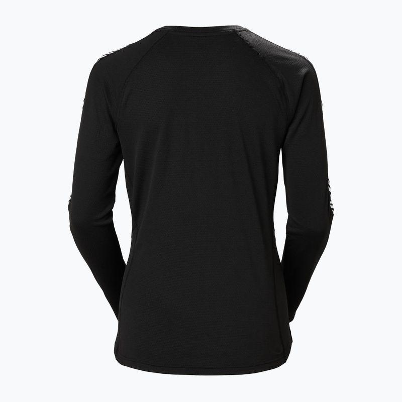 Longsleeve termic pentru femei Helly Hansen Lifa Active Stripe Crew black 2