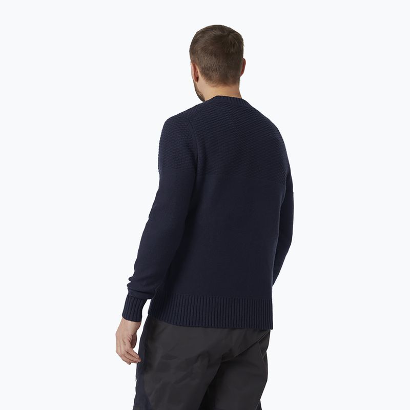 Pulover de navigație pentru bărbați Helly Hansen Arctic Ocean Knit bleumarin 34186_597 2