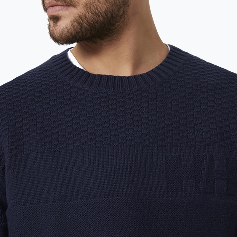Pulover de navigație pentru bărbați Helly Hansen Arctic Ocean Knit bleumarin 34186_597 3