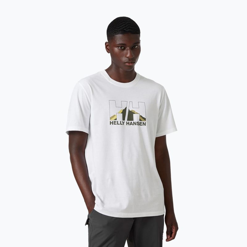 Helly Hansen Nord Graphic tricou de trekking pentru bărbați alb 62978_002