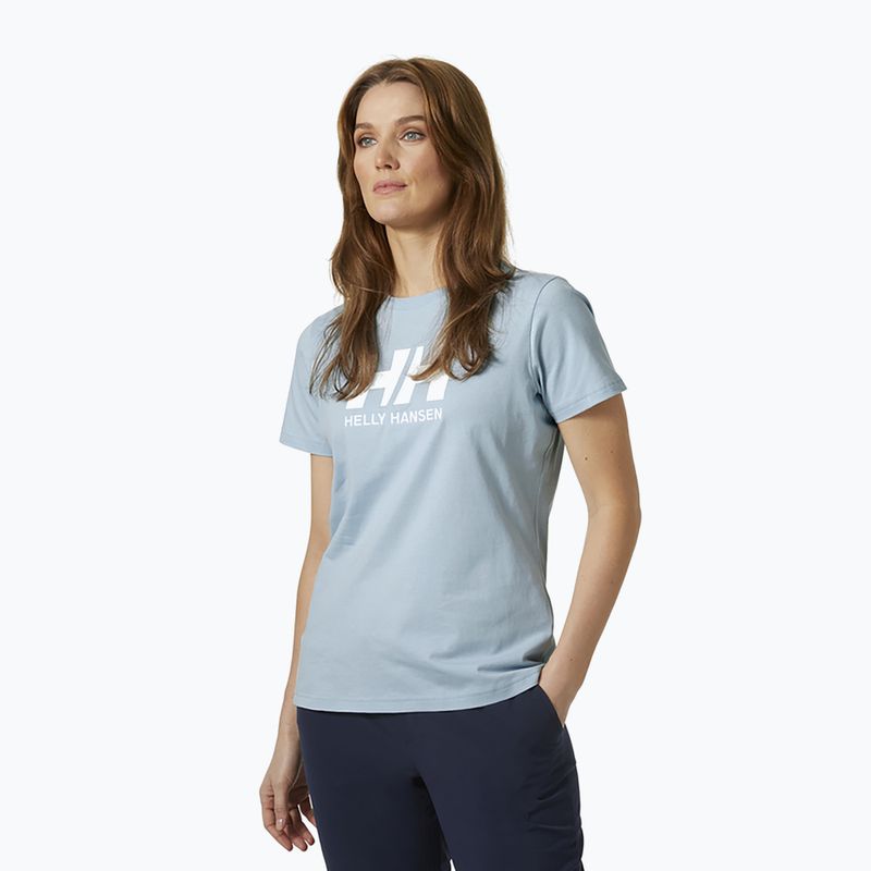 Tricou de trekking pentru femei Helly Hansen HH Logo albastru 34112_582