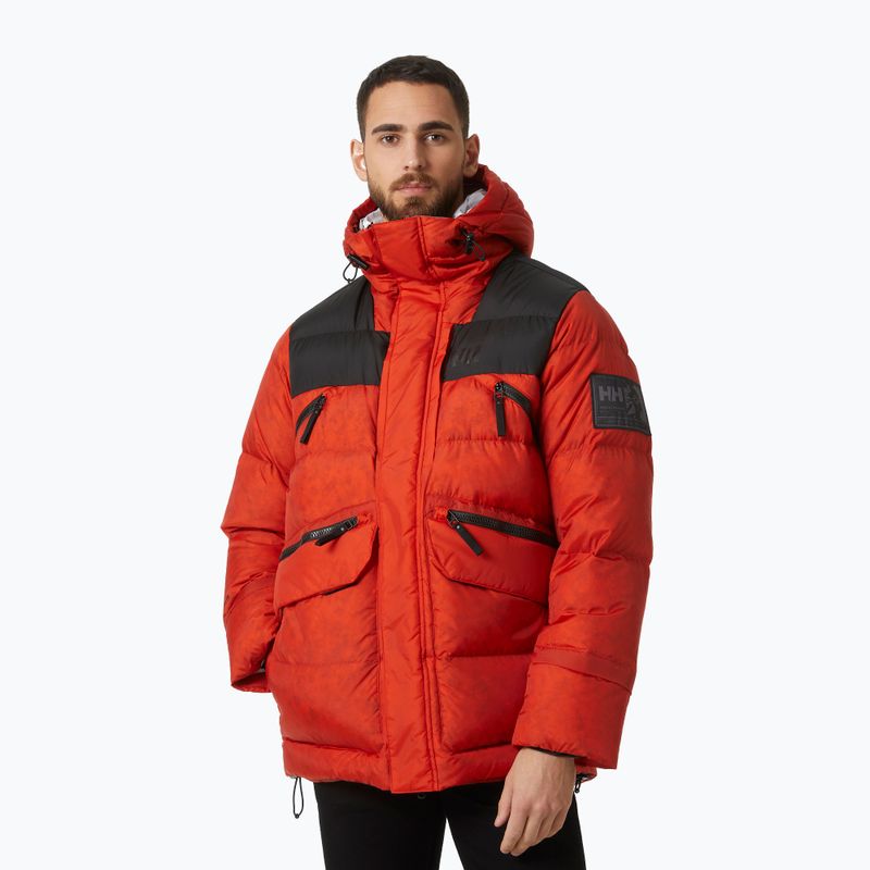 Helly Hansen jachetă de bărbați în puf Arctic Patrol H2 Flow 300 portocaliu 53797