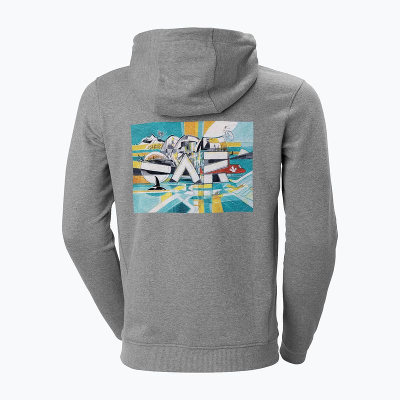 Bluză de trekking pentru bărbați Helly Hansen F2F Organic Cotton 855 gri 62934 2