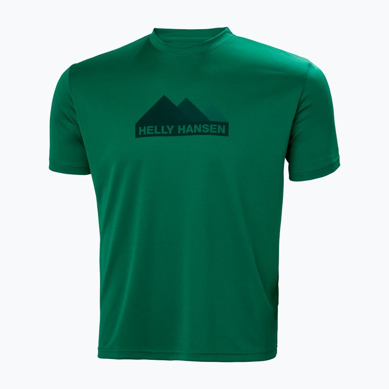 Cămașă de trekking pentru bărbați Helly Hansen HH Tech Graphic 486 verde 63088 4