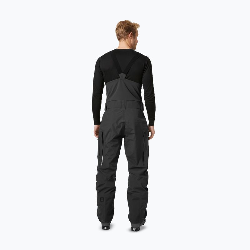 Pantaloni de schi pentru bărbați Helly Hansen Sogn Bib Shell black 2