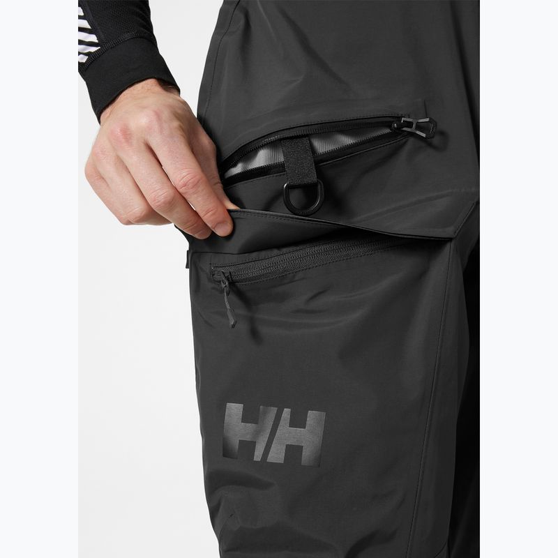 Pantaloni de schi pentru bărbați Helly Hansen Sogn Bib Shell black 4