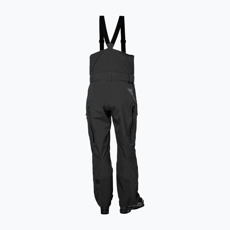Pantaloni de schi pentru bărbați Helly Hansen Sogn Bib Shell black 6