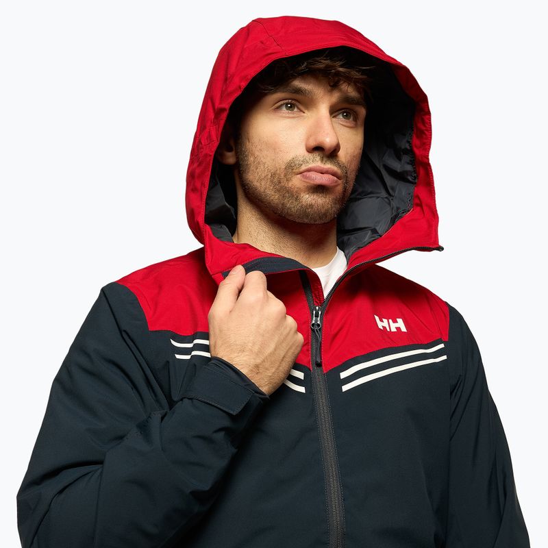 Jachetă de schi pentru bărbați Helly Hansen Alpine Insulated albastru marin și roșu 65874_597 4