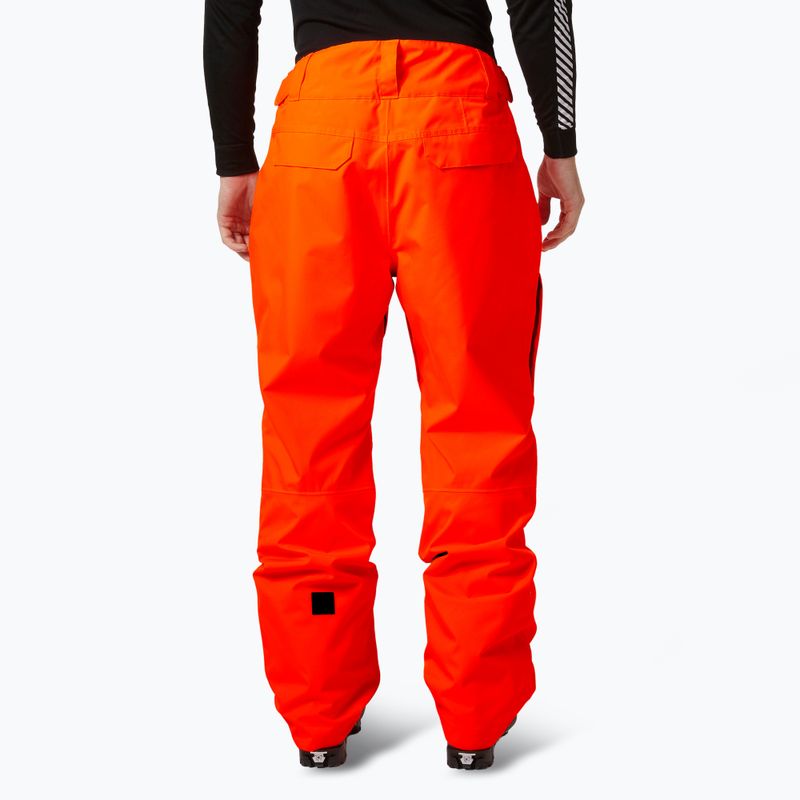 Pantaloni de schi pentru bărbați  Helly Hansen Sogn Cargo neon orange 2