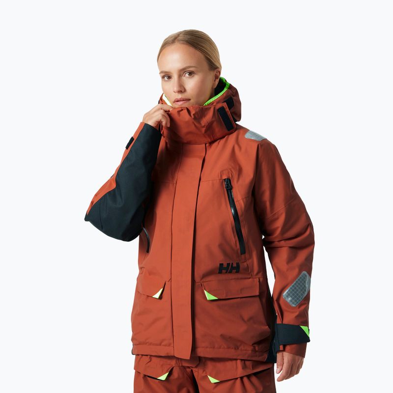 Geacă de navigatie pentru femei Helly Hansen Skagen Offshore terracotta