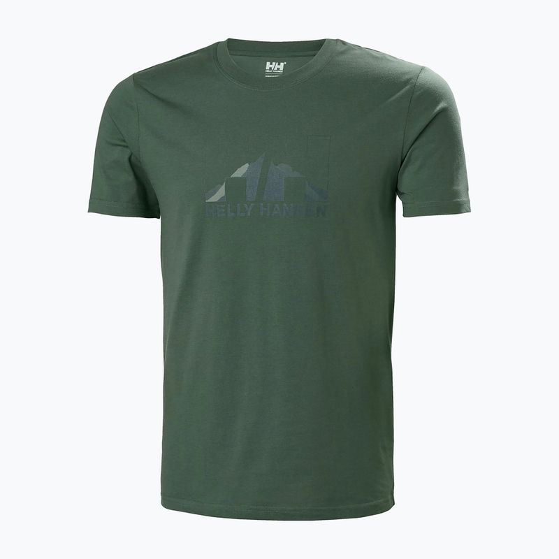 Helly Hansen Nord Graphic tricou de trekking pentru bărbați verde 62978_476 5