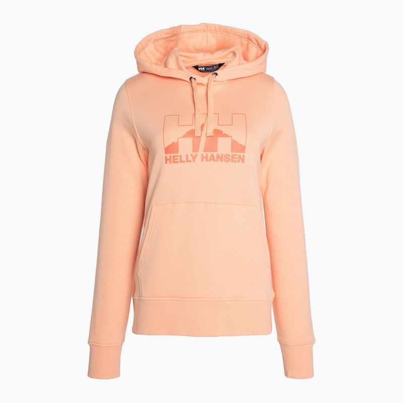 Hanorac de trekking pentru femei Helly Hansen Nord Graphic Pullover Hoodie portocaliu 62981_058 5