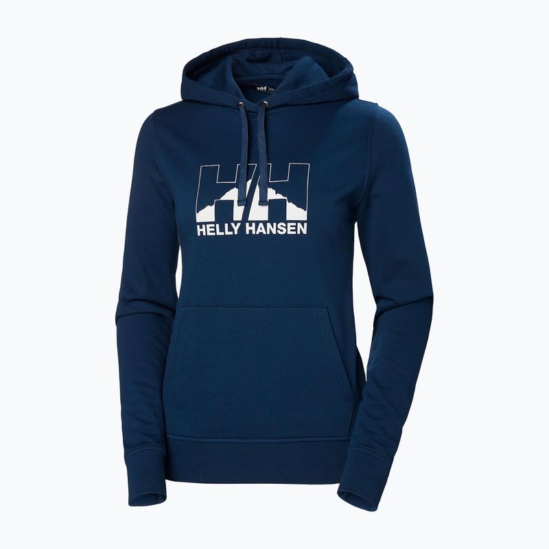 Pulover de trekking pentru femei Helly Hansen Nord Graphic Pullover Hoodie albastru marin 62981_584 5